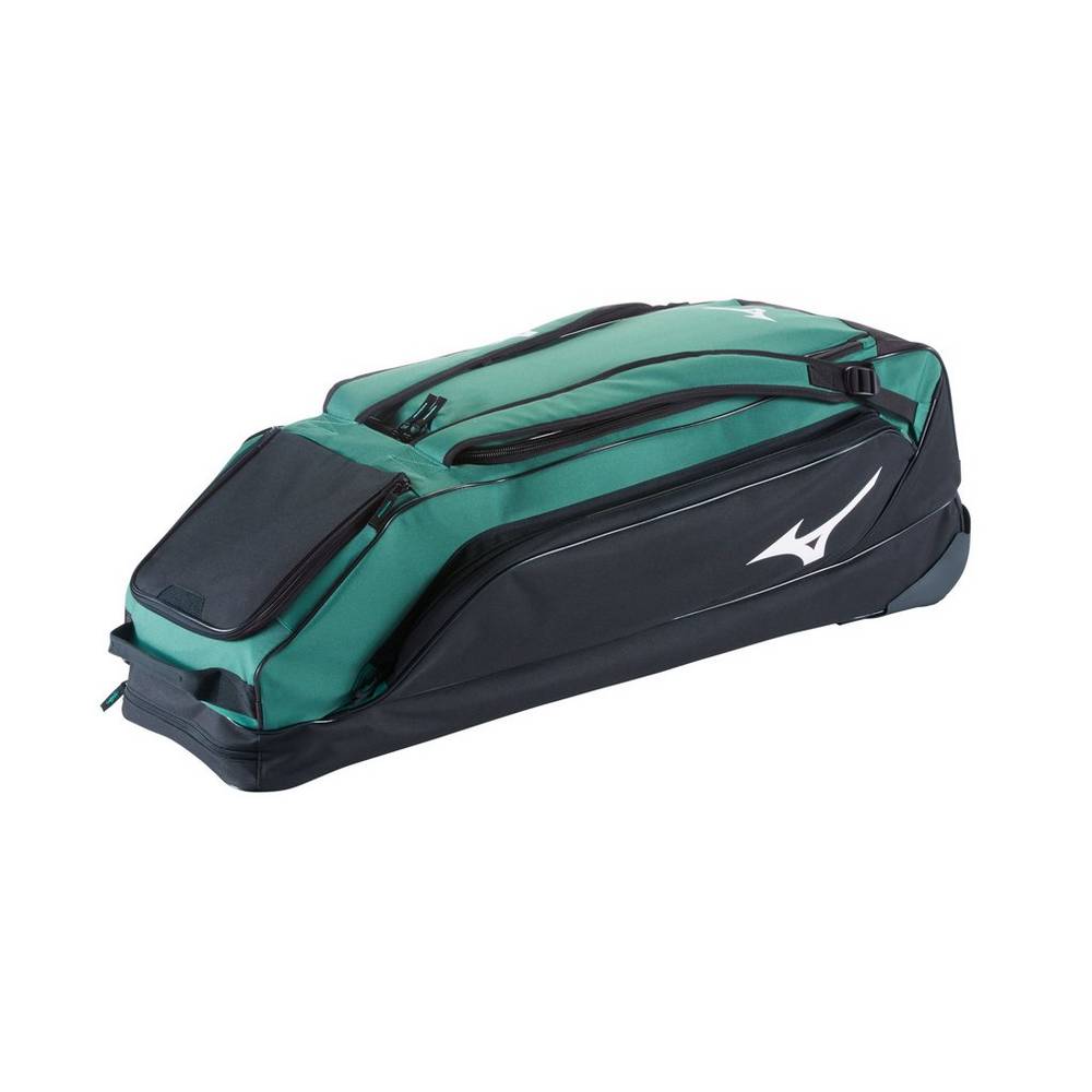 Panske Batoh Mizuno Classic Wheel G2 Baseball Zelene/Námornícka Modrá Vypredaj ZGXE41397